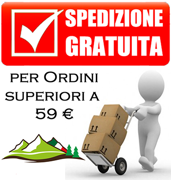 Spedizione gratuita per ordini superiori a 59 euro